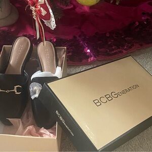 BCBGeneration Women's Black Mules